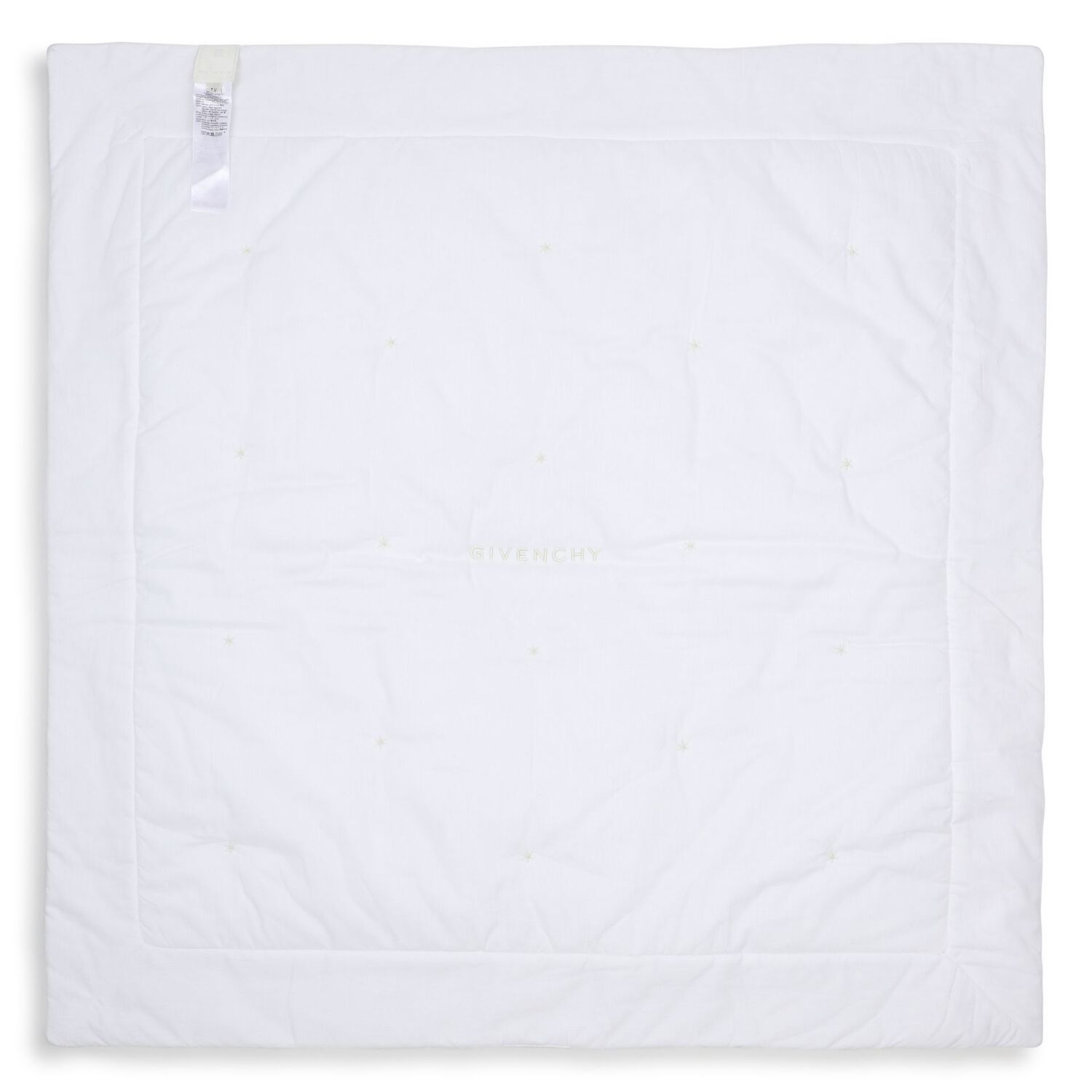 White Teddy Bear Logo Baby Blanket, 1, hi-res
