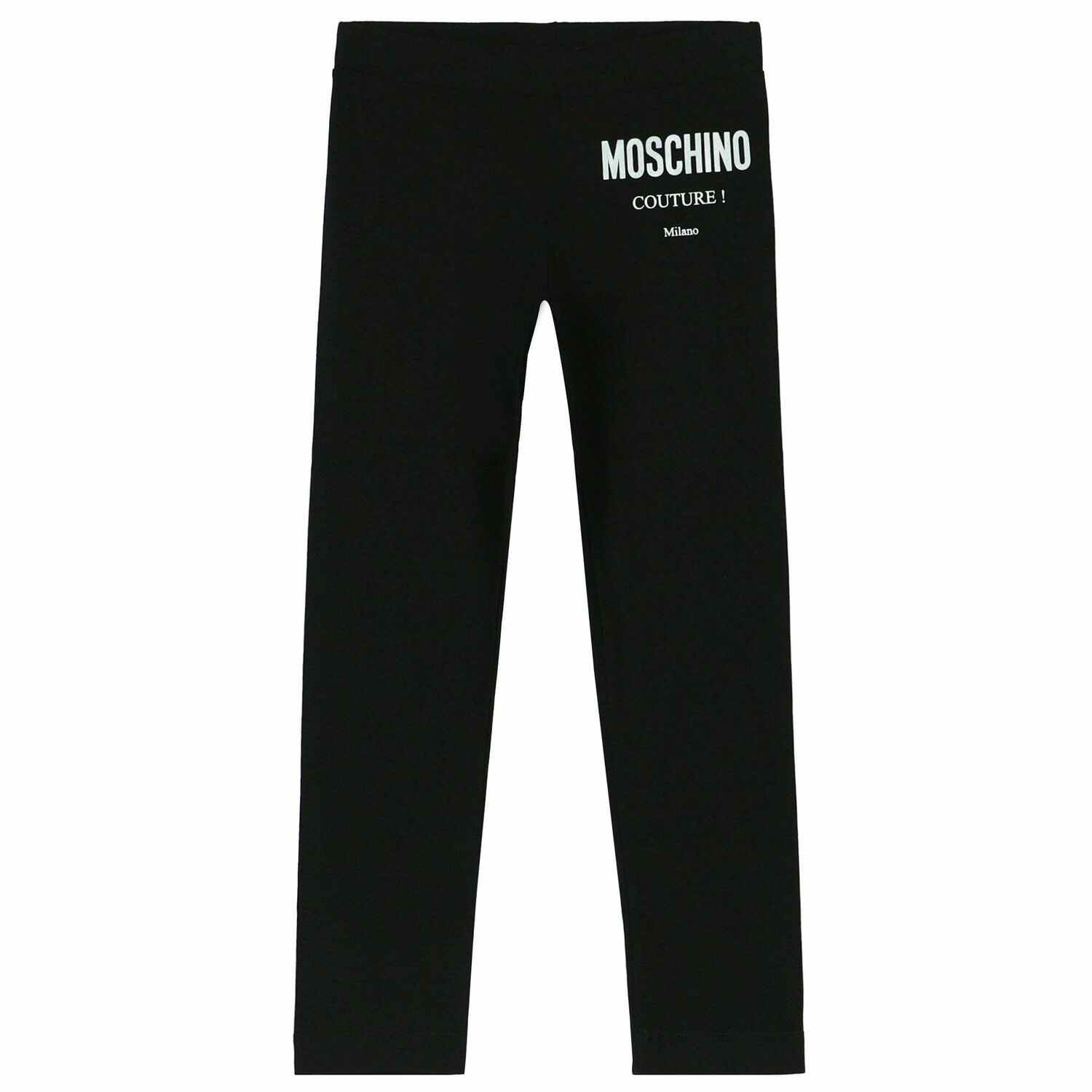 Girls Black Logo Leggings, 1, hi-res