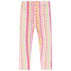Girls Multi-Coloured Zig Zag Leggings, 1, hi-res
