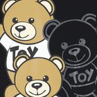 Black Teddy Bear Logo T-Shirt, 1, hi-res