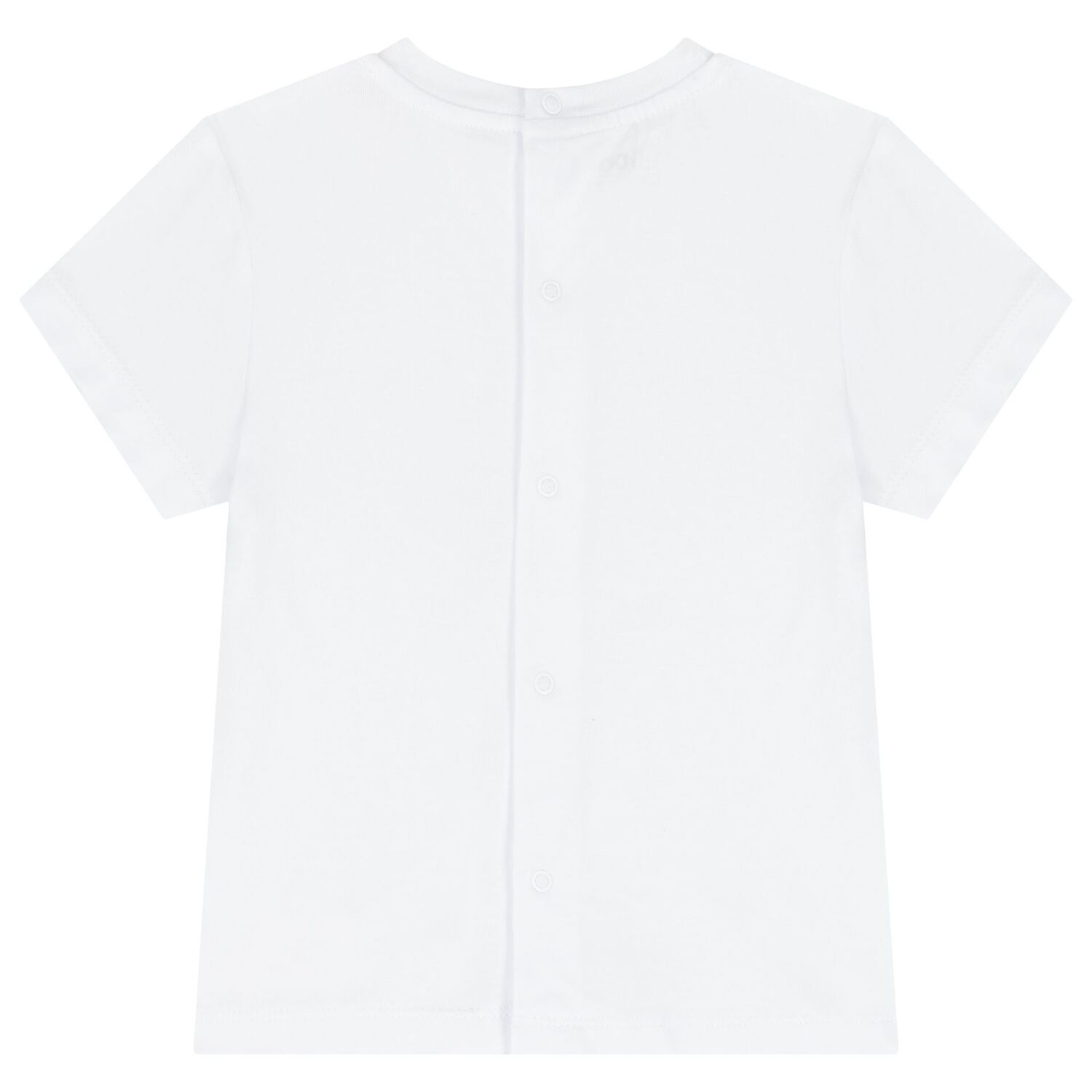 Younger Girls White & Beige Teddy Bear Shorts Set, 1, hi-res image number null