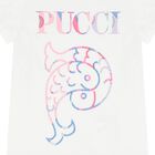 Girls White Logo Fontane T-Shirt, 4, hi-res