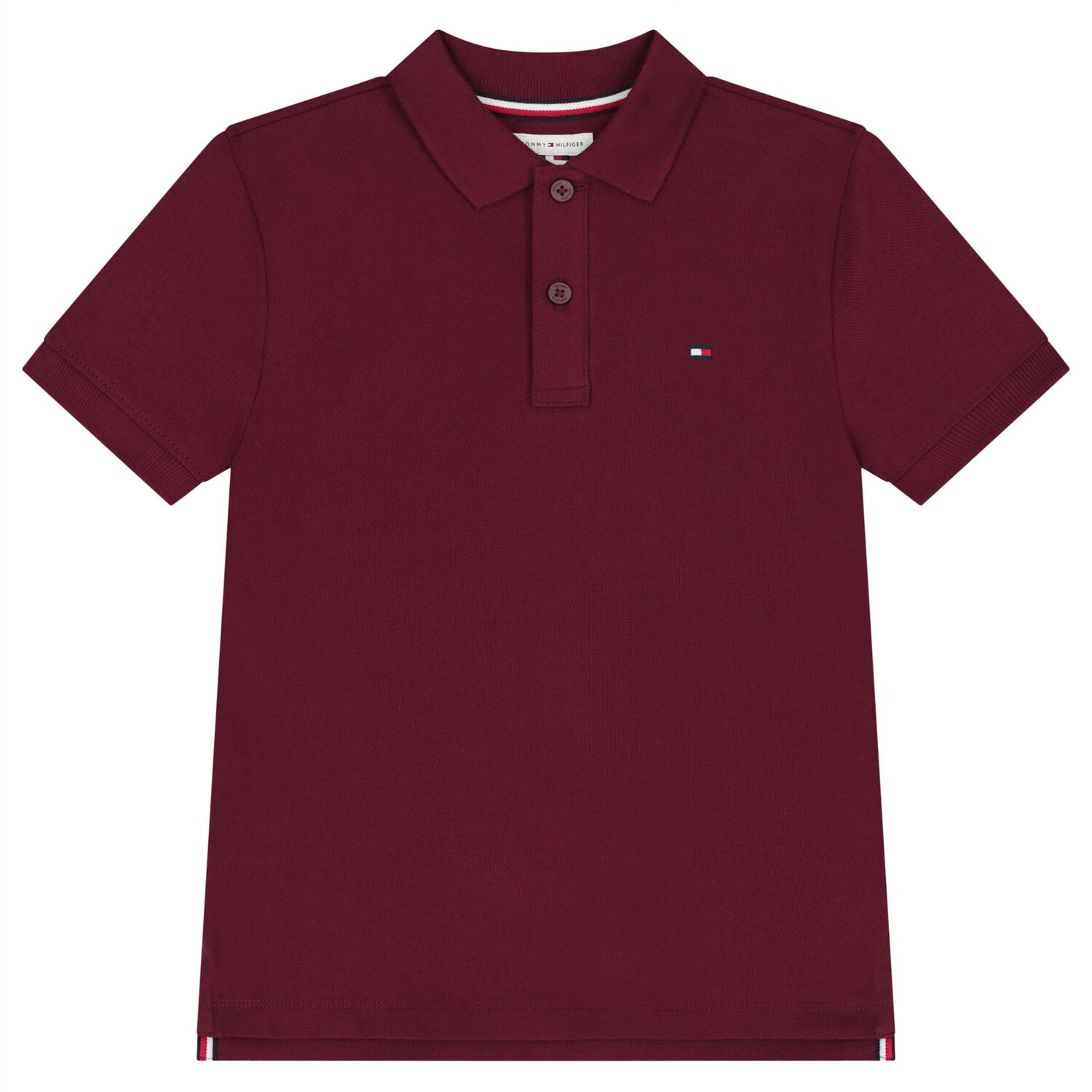 Boys Burgundy Logo Polo Shirt, 4, hi-res