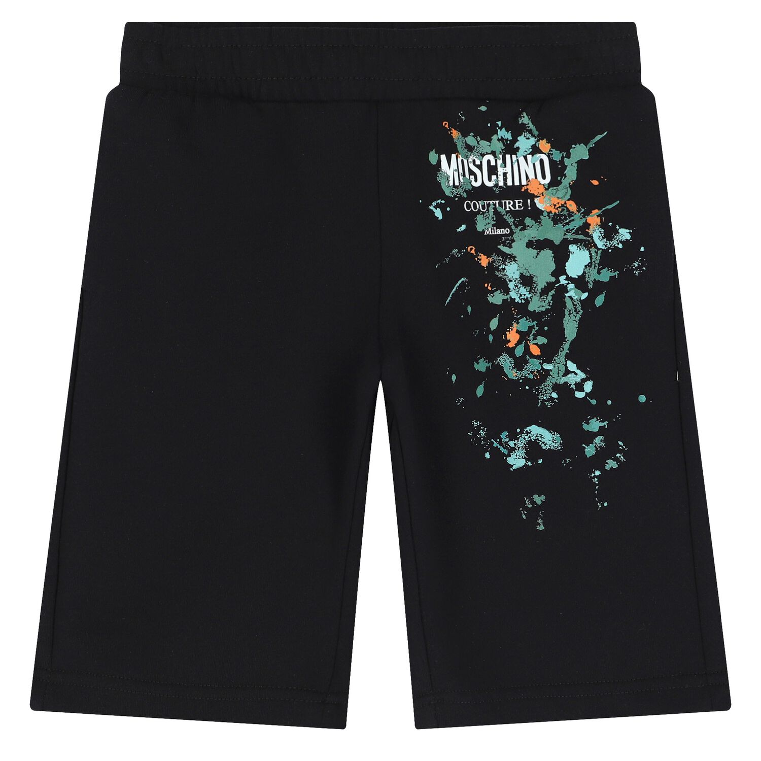 Boys Black Logo Shorts, 1, hi-res image number null