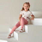 Girls White & Pink Zebra Leggings Set, 1, hi-res