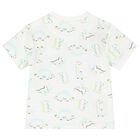 Younger Boys Ivory, Aqua & Grey Shorts Set, 4, hi-res