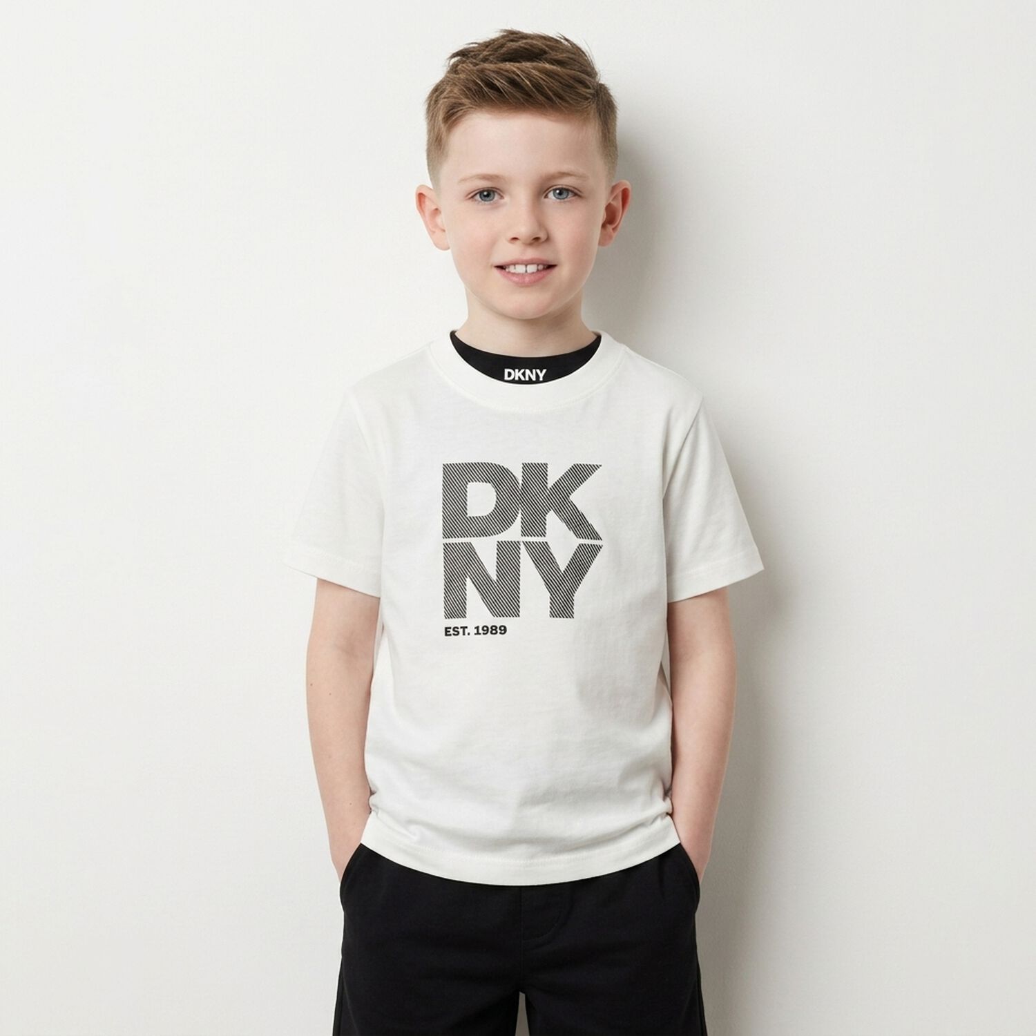 Boys Black & White Logo T-Shirts ( 2-Pack ), 1, hi-res