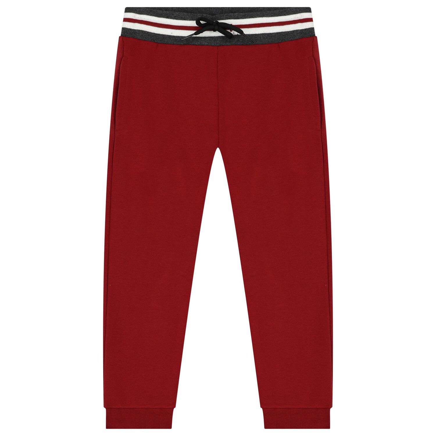 Boys Grey, White & Red Tracksuit (3 Piece), 1, hi-res