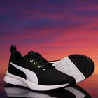 Boys Black Flyer Runner Jr Trainers, 1, hi-res