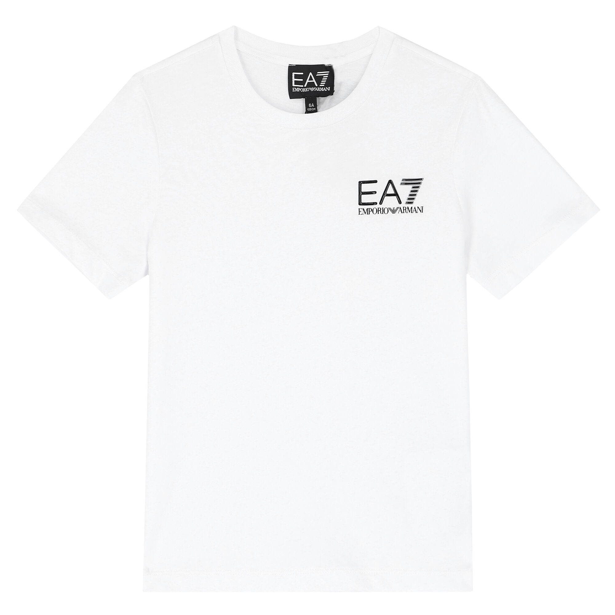 EA7 Emporio Armani Boys White Logo T 