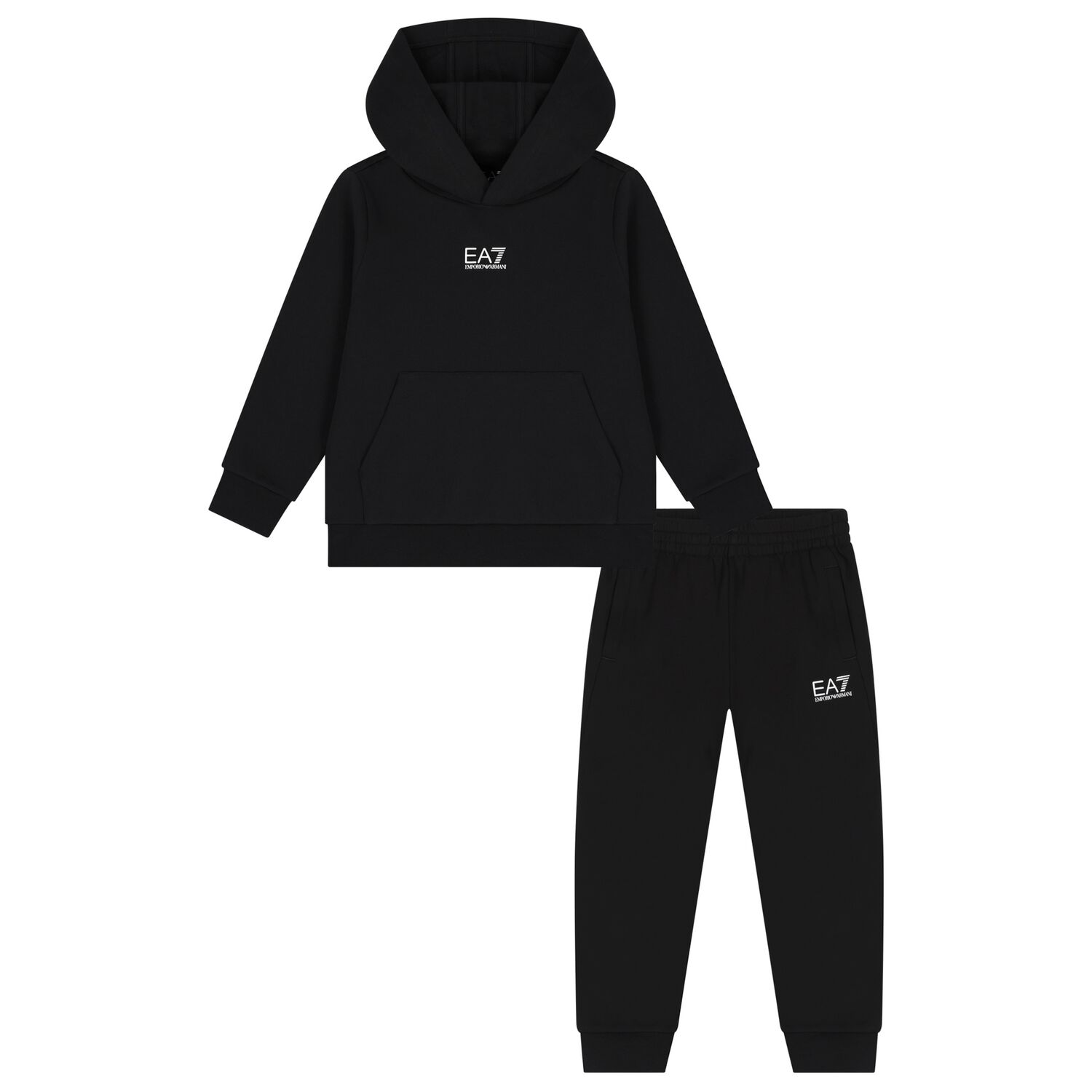 Boys Black Logo Tracksuit, 3, hi-res