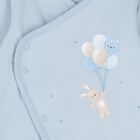 Baby Girls White & Blue Balloon Babygrow Gift Set, 2, hi-res