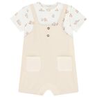 Beige & Ivory Baby Bunny Romper, 1, hi-res
