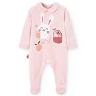 Baby Girls Pink Bunny Babygrow, 1, hi-res