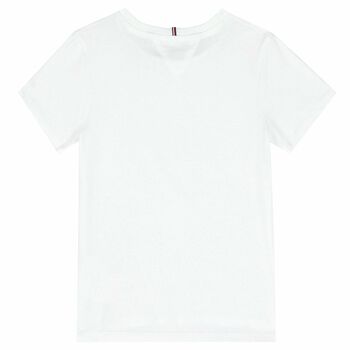 Girls White Holographic Logo T-Shirt