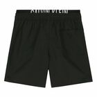 Boys Black Logo Swim Shorts, 1, hi-res