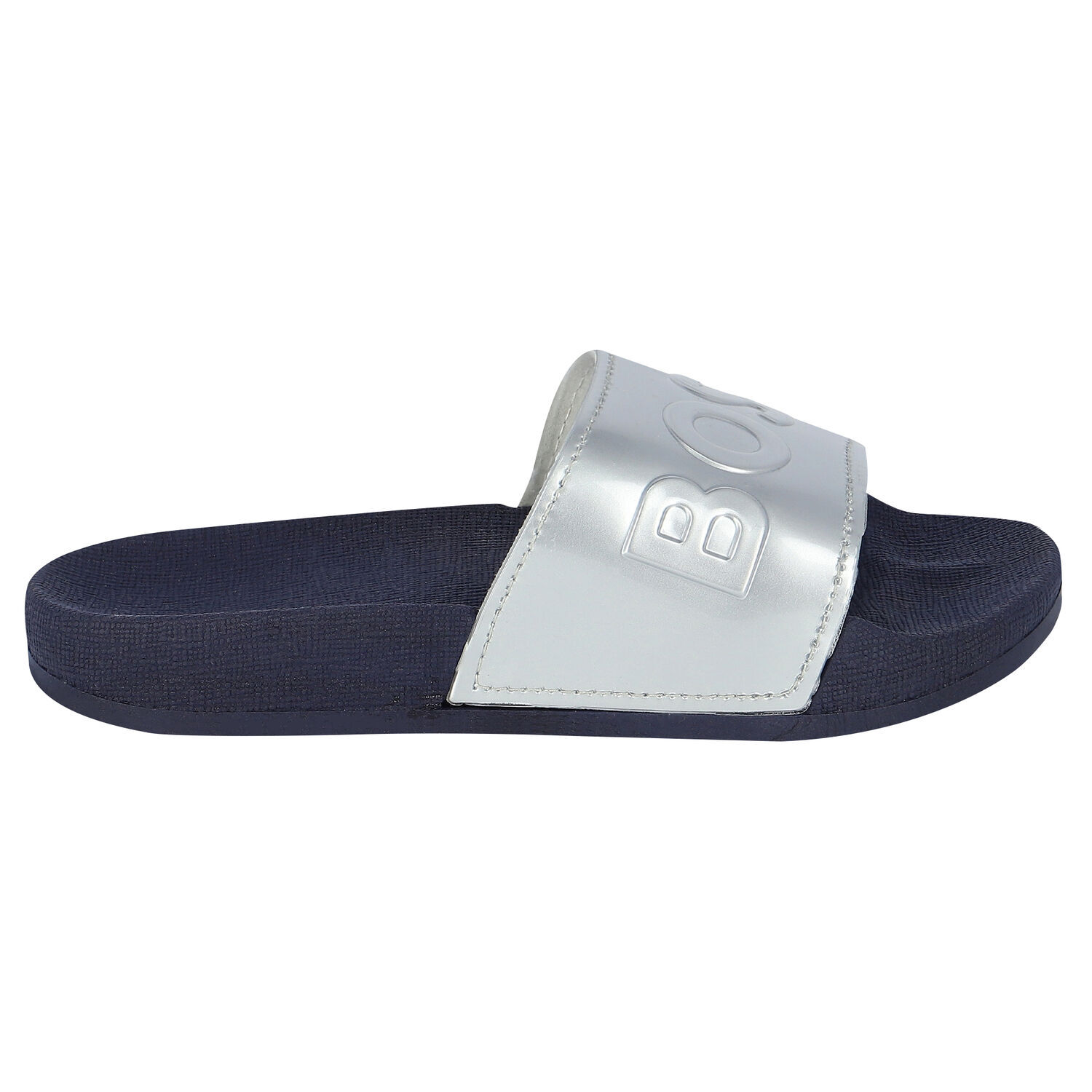 Girls Silver Logo Sliders, 1, hi-res image number null