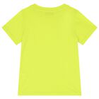 Boys Neon Yellow Logo T-Shirt, 1, hi-res