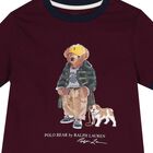 Boys Burgundy Polo Bear T-Shirt, 1, hi-res