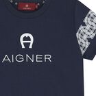 Boys Navy Blue Logo T-Shirt, 2, hi-res
