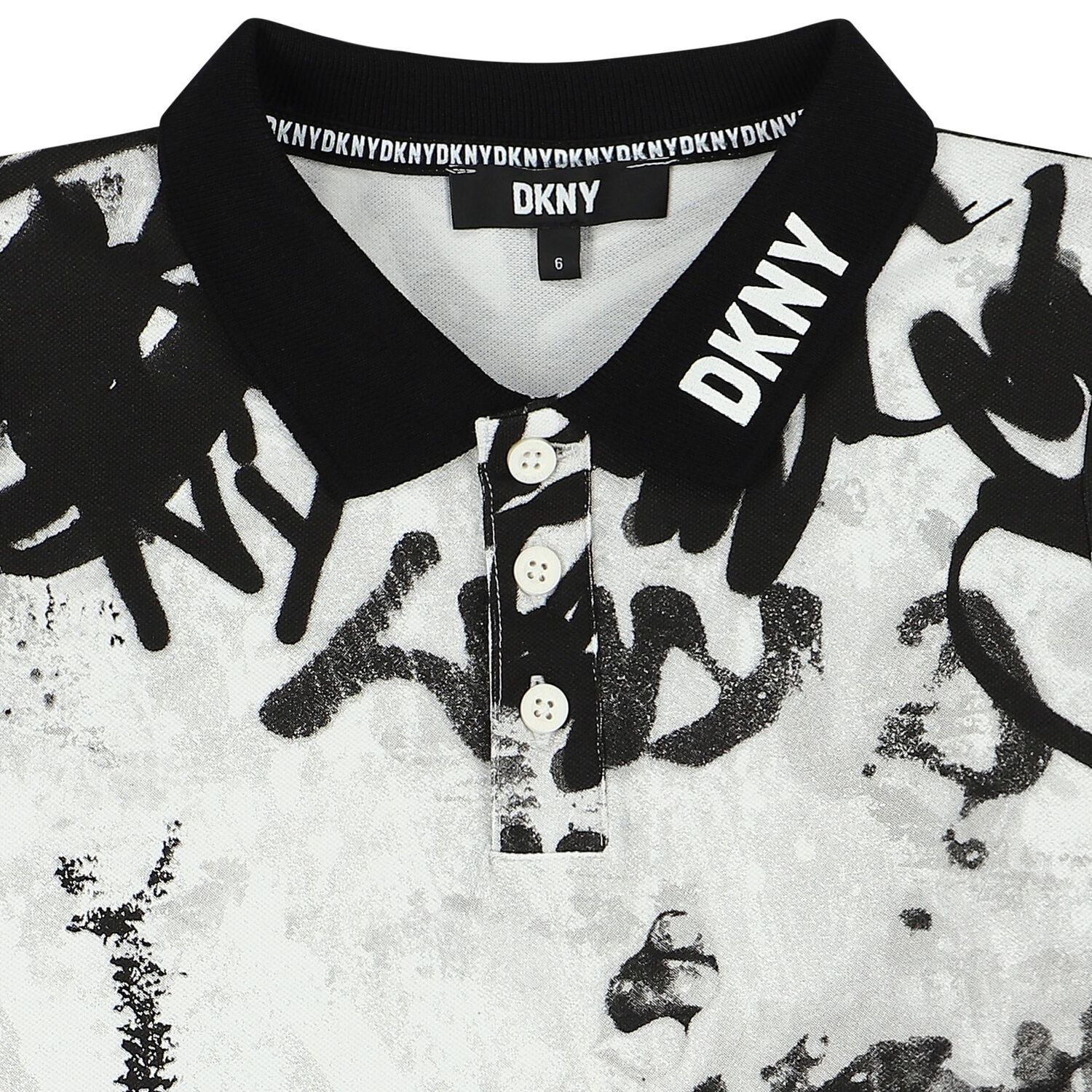 White & Black Logo Polo Shirt, 1, hi-res