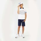 Boys Navy Blue Logo Shorts, 1, hi-res