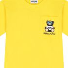 Boys Yellow & White Teddy Bear Logo Shorts Set, 1, hi-res