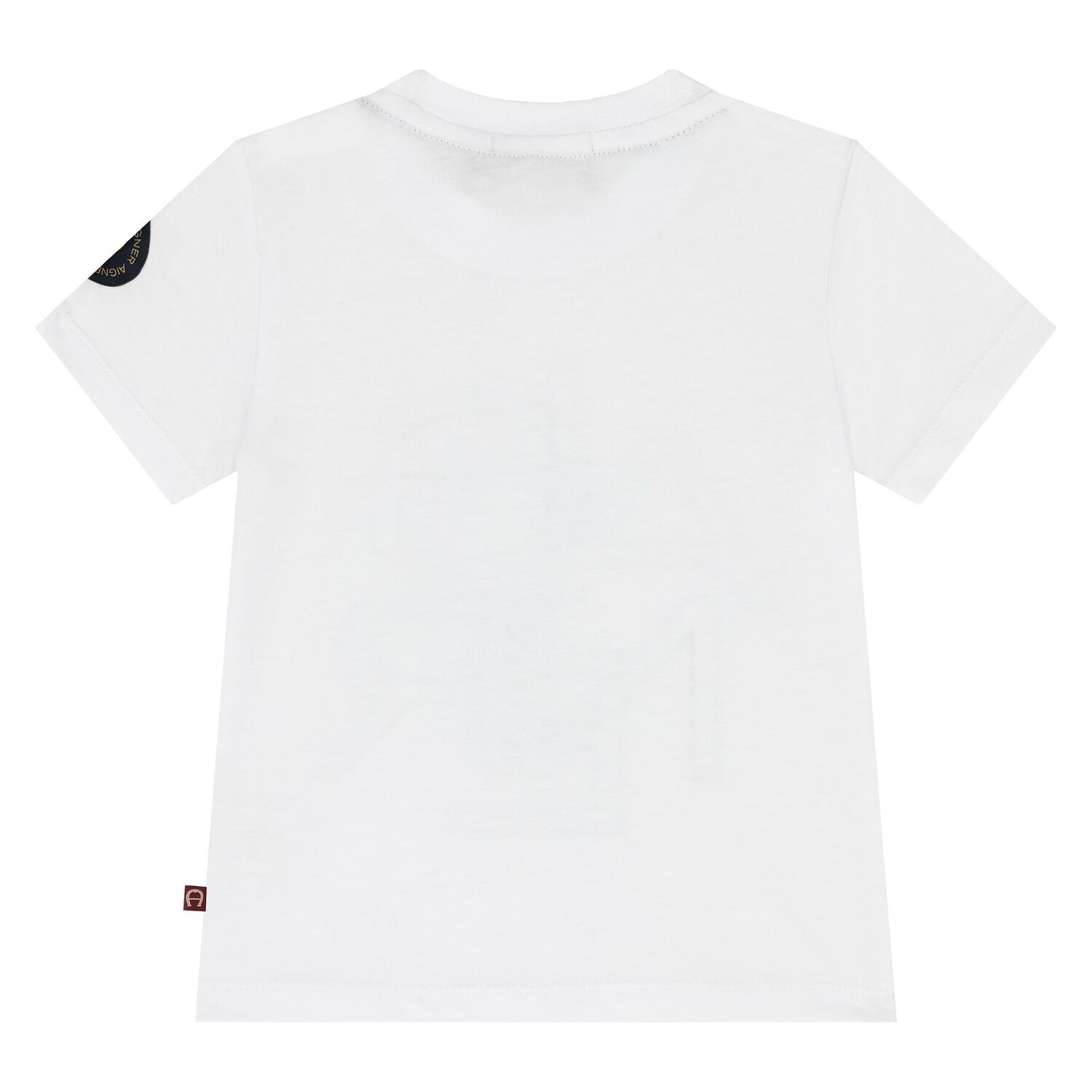 Younger Boys White Logo T-Shirt, 1, hi-res