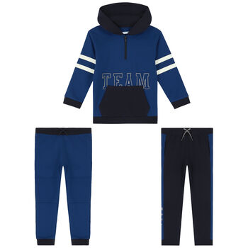 Boys Blue & Navy 3-Piece Tracksuit