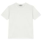 Boys White Logo T-Shirt, 1, hi-res