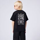 Boys Black Logo T-Shirt, 1, hi-res