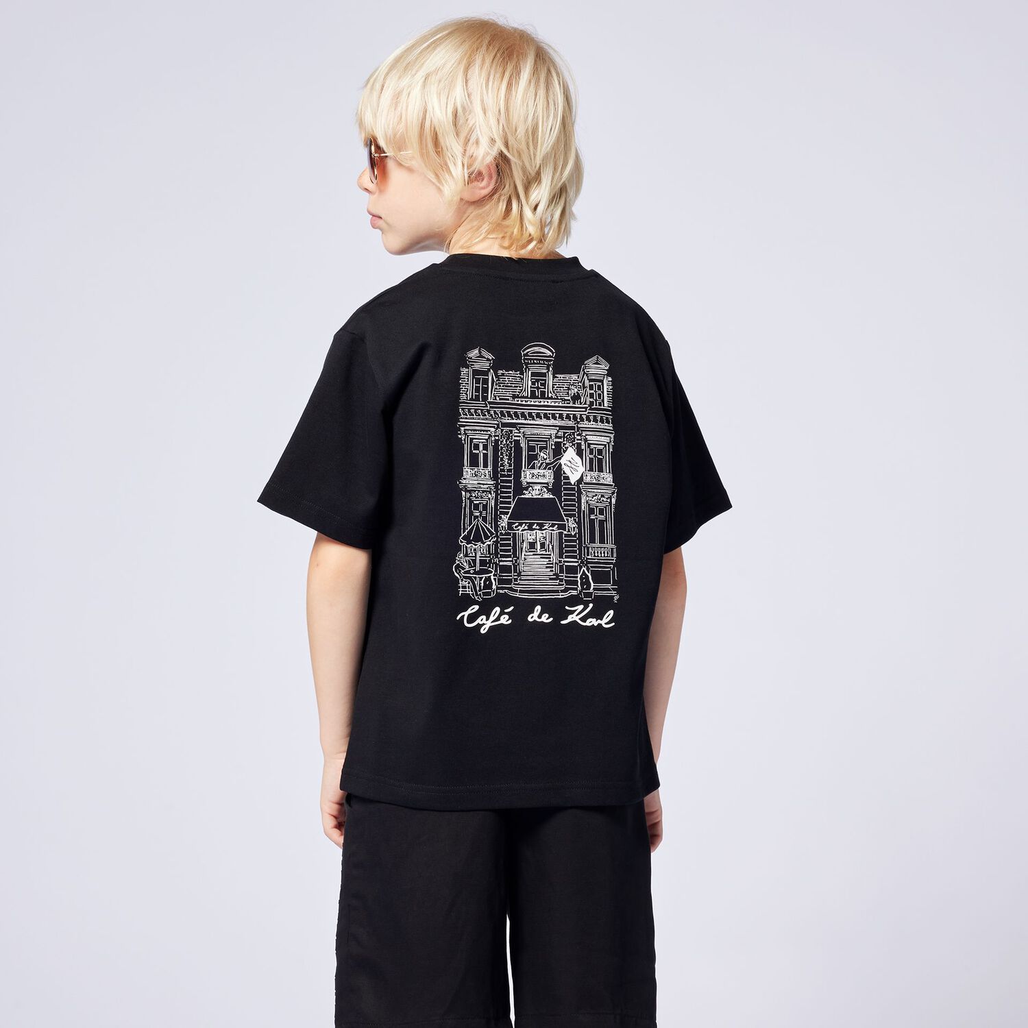 Boys Black Logo T-Shirt, 1, hi-res image number null
