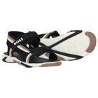 Boys Black Logo Sandals, 1, hi-res