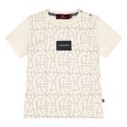 Younger Boys Beige Logo T-Shirt, 2, hi-res