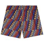 Boys Blue Logo Swim Shorts, 1, hi-res