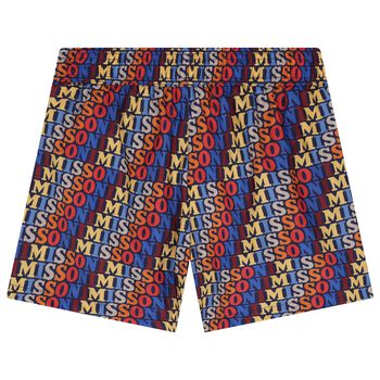 Boys Blue Logo Swim Shorts