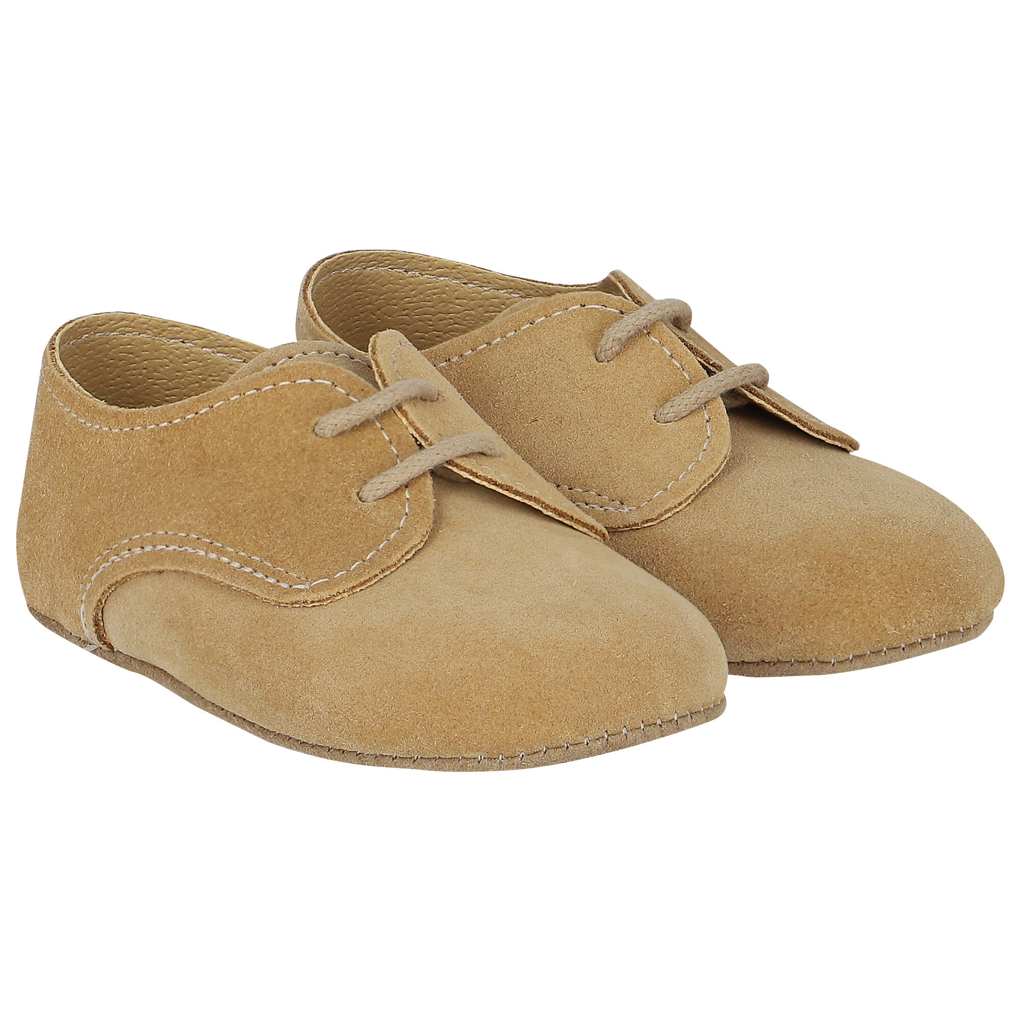 Early Days Beige Suede Pre Walker Baby Shoes Junior Couture UK
