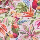 Girls Green & Pink Tropical Ruffled Swimsuit, 2, hi-res