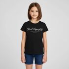 Girls White Logo T-Shirt, 2, hi-res