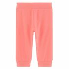 Younger Girls Neon Pink Joggers, 1, hi-res