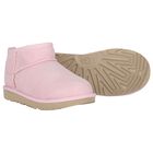 Girls Pink Classic Ultra Mini Suede Boots, 2, hi-res