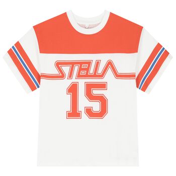 Boys White & Red T-Shirt