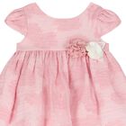 Younger Girls Pink Flower Dress, 1, hi-res