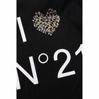 Girls Black Logo T-Shirt, 1, hi-res