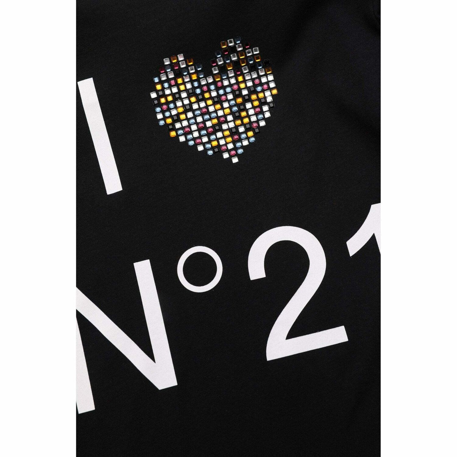 Girls Black Logo T-Shirt, 1, hi-res