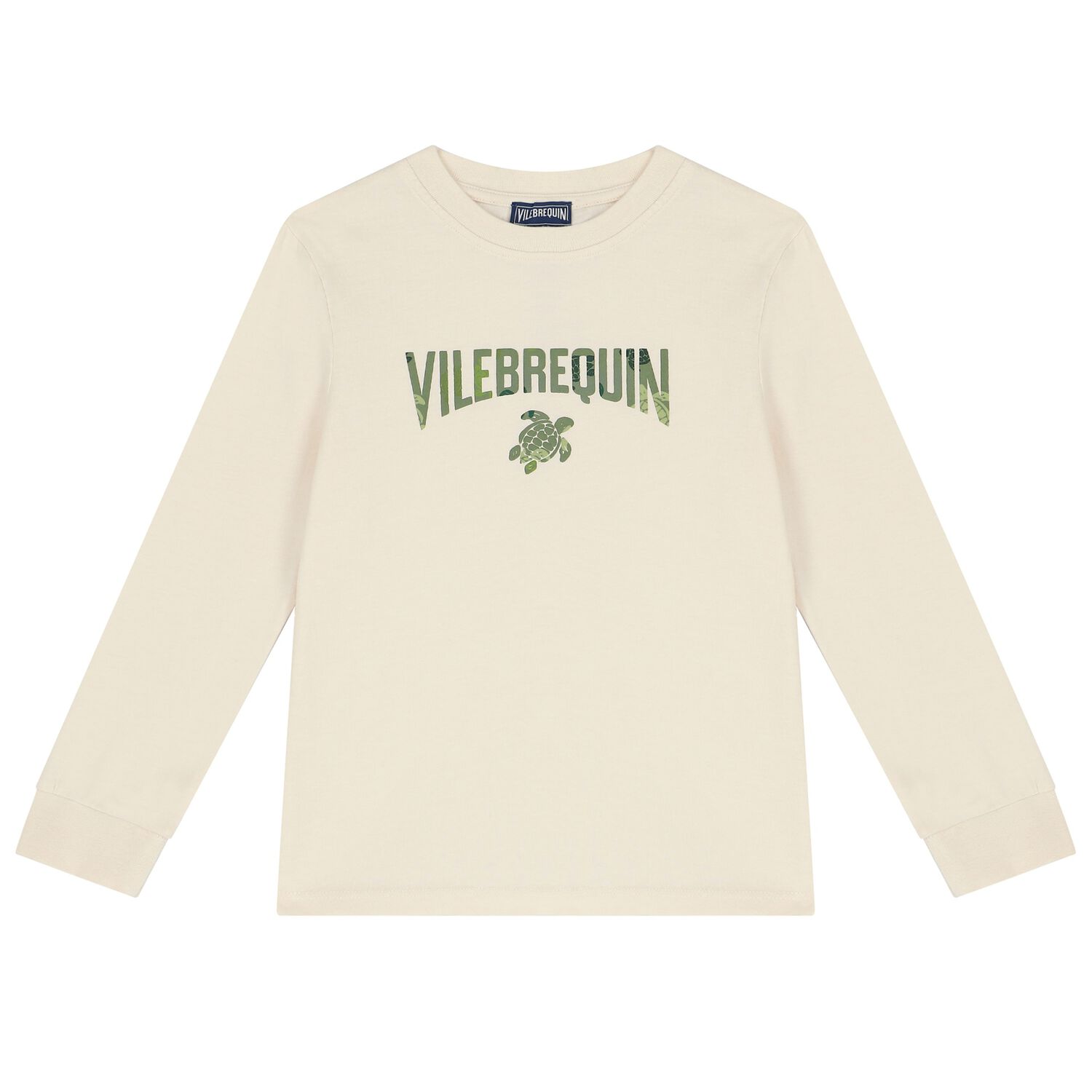 Boys Ivory Logo Long Sleeve Top, 1, hi-res image number null