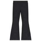 Girls Black Flared Leggings, 1, hi-res