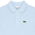 Boys Blue Logo Polo Shirt, 6, hi-res