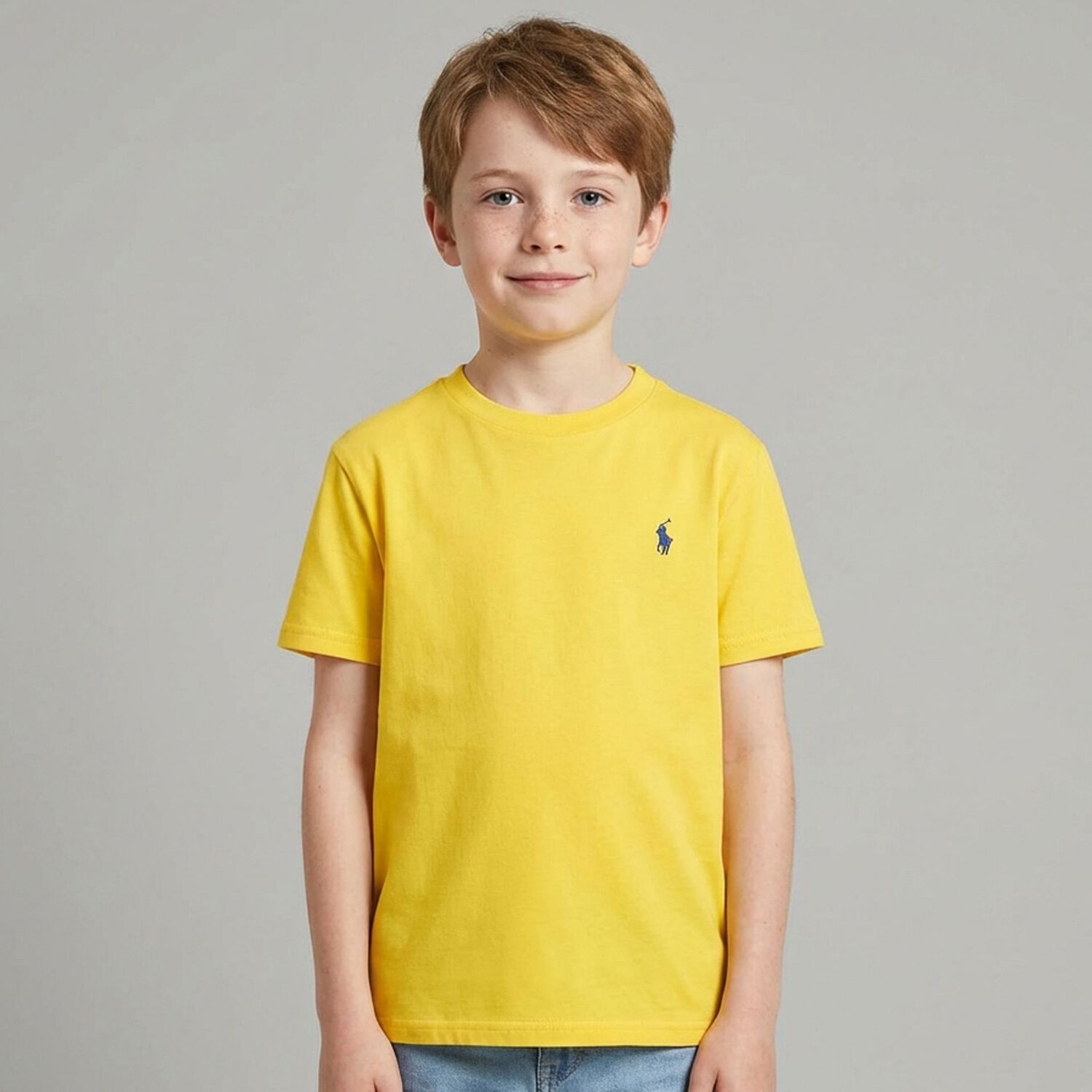 Boys Yellow Logo T-Shirt, 1, hi-res