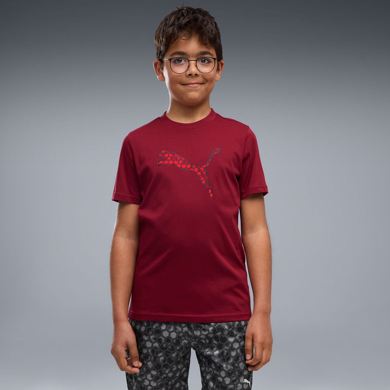 Boys Red Logo T-Shirt, 1, hi-res